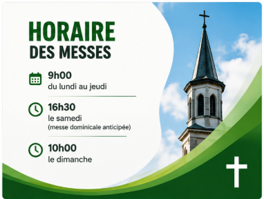 horaire des messes
